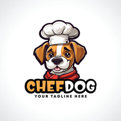 Dog Chef Mascot Logo Design Cook Dog Logo