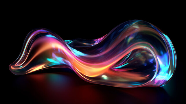 glas shape 3d abstract