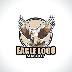 Obraz premium Eagle Mascot Logo Design Eagle Vector 
