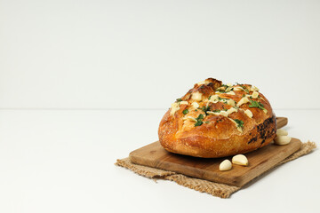 Tasty bakery product - garlic bread, homemade bread