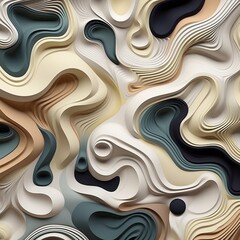 Pattern of fluidity organic forms 