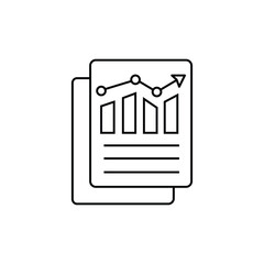 Page embedded with graphical interpretation of business plan, symbolising statistical analysis