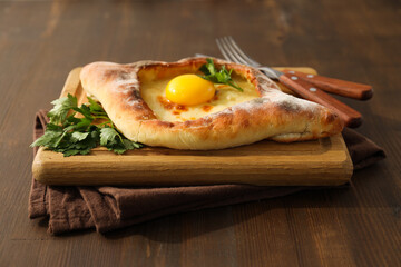 National Georgian cuisine food, flour product - Khachapuri