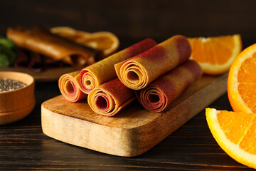 Concept of tasty and sweet food - pastille