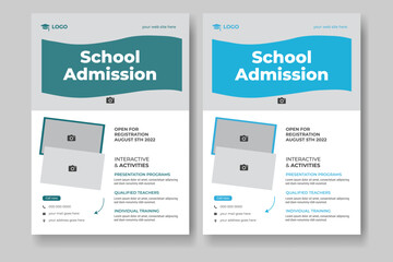 A School Admission Flyer Template