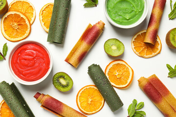 Concept of tasty and sweet food - pastille