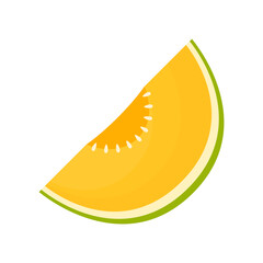 Melon vector. melon on white background. wallpaper. logo design.  - obrazy, fototapety, plakaty