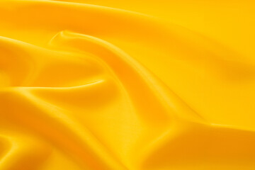 Close up of yellow silk background