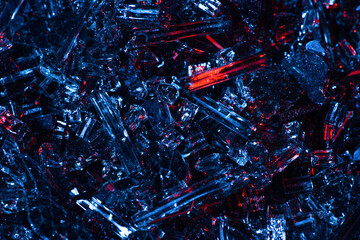 Abstract broken glass or crystal diamond color background.