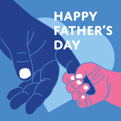 Happy Father's Day Greetings Illustration