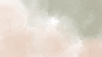 Abstract green watercolor background.Hand painted watercolor. vector