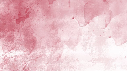 Abstract red watercolor background.Hand painted watercolor. vector