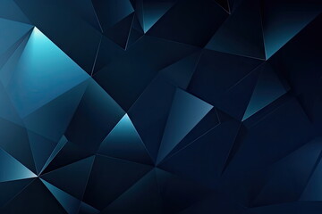 Obraz premium Dark blue color background, Geometric shape, Wallpaper gradient