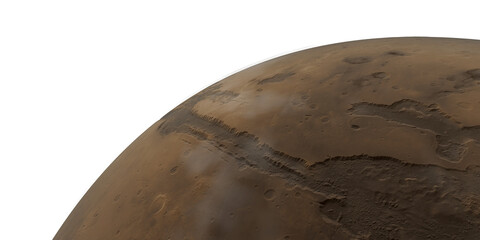 Planet Mars isolated transparent background © Thomas