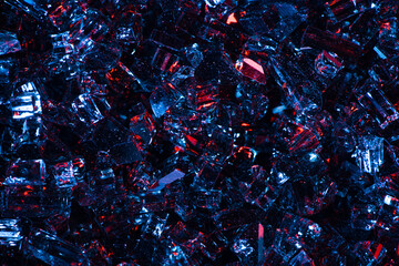 Abstract broken glass or crystal diamond color background.