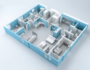 apartment interior design, Generative AI
