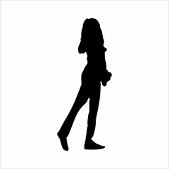 woman silhouette dancing, beautiful woman silhouette posing