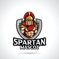 Spartan Mascot Logo Design Spartan Vector
