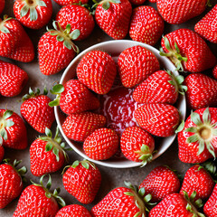 strawberries in a basket generative AI
