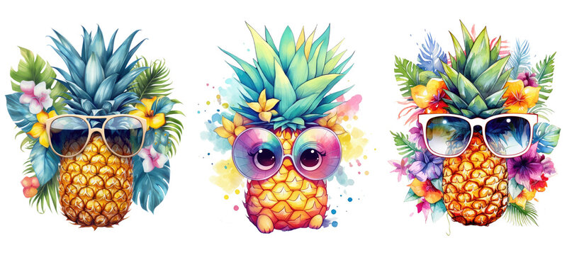 Summer Pineapple Sublimation, Generative AI