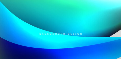 Beautiful liquid shapes with fluid colors abstract background