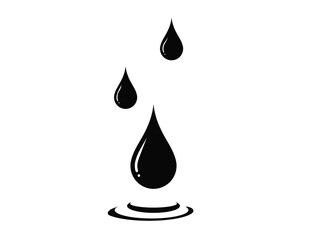 Fototapeta premium water drop icon vector logo template,drop, flat vector icon for apps and websites.