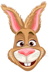 Cute rabbit cartoon character