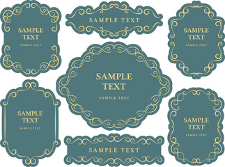 アンティーク　クラシック　フレーム飾り枠セット
