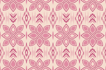 Ikat paisley seamless pattern. geometric ethnic oriental seamless pattern traditional background.Eart tone. Aztec style,embroidery,abstract,vector,illustration.design for texture, fabric, print, cover