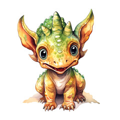 Obraz premium happy cute dinosaurs baby