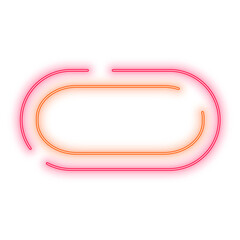 Neon Light Red Orange Stadium