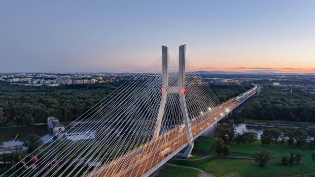 Day to night Hyperlapse in Wroclaw, Poland.