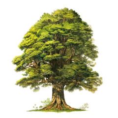 fantasy tree, wygenerowana przez AI, ilustracja drzewa bez tła - obrazy, fototapety, plakaty