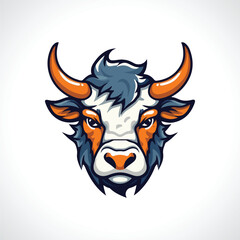 Bull Mascot Logo Design Bull Vector 