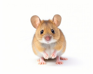 photo of mouse isolated on white background. Generative AI