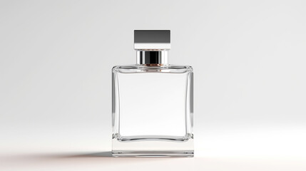 bottle of perfume on isolated white background. Generative AI
