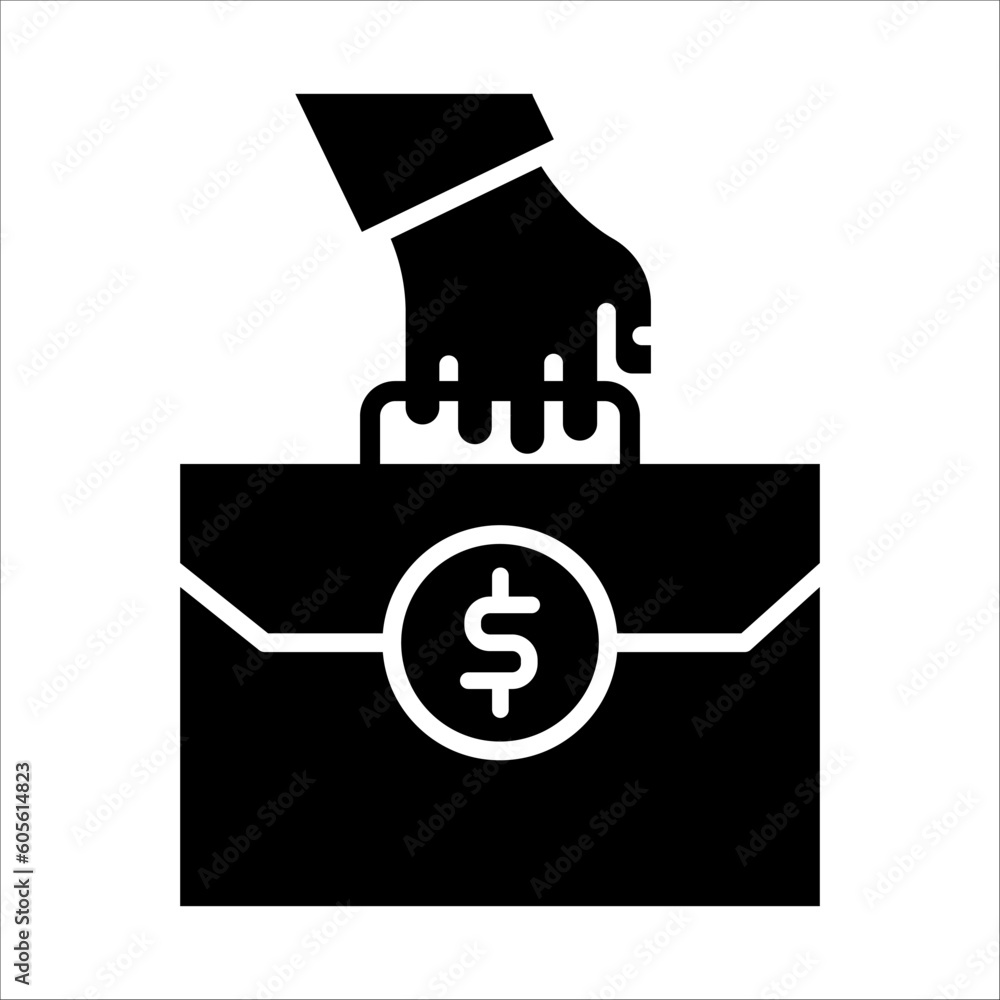 Aufkleber solid vector icon for portfolio which can be used various design projects.