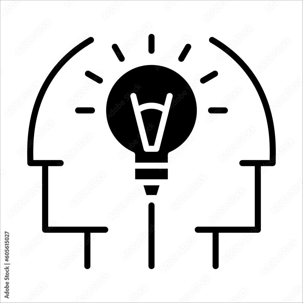 Poster solid vector icon for collective idea which can be used various design projects.