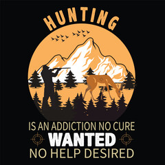 hunting t shirt design.