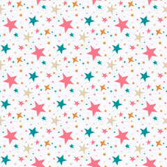 seamless background with starry confetti