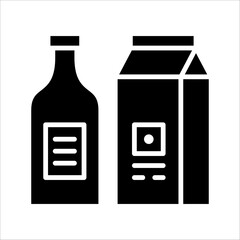 Solid vector icon for fresh juice which can be used various design projects.