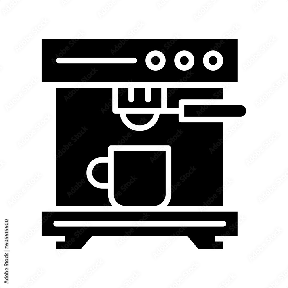 Poster solid vector icon for cafe which can be used various design projects.