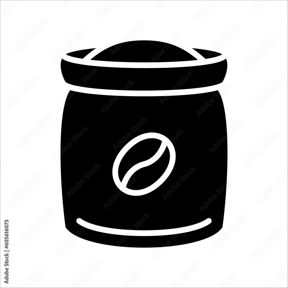 Poster solid vector icon for sack which can be used various design projects.