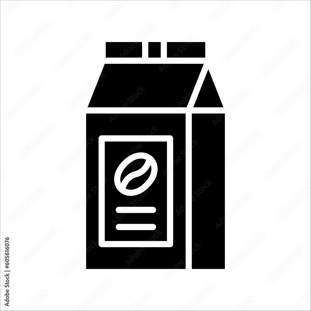 Poster solid vector icon for coffee which can be used various design projects.