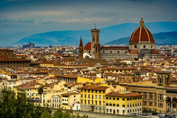 Fototapeta na wymiar Die schöne Altstadt von Florenz in Italien