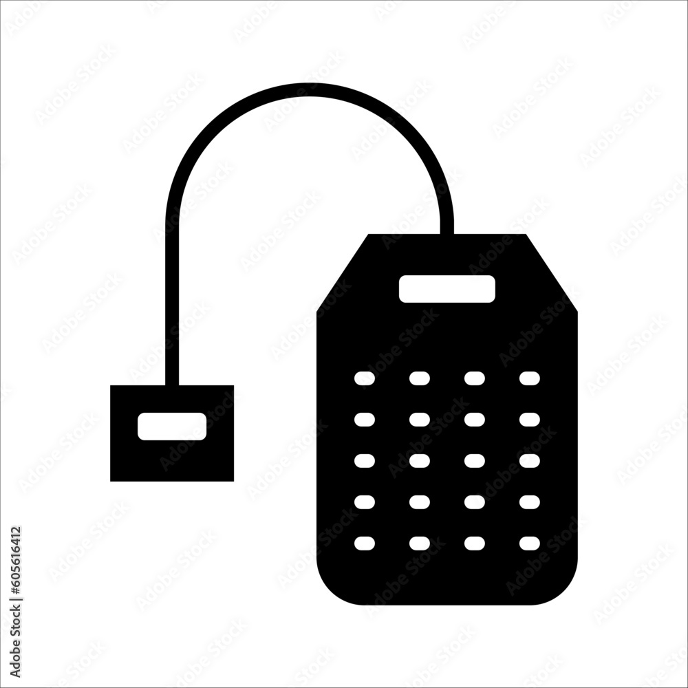 Aufkleber solid vector icon for tea which can be used various design projects.