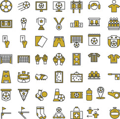 football icon set	