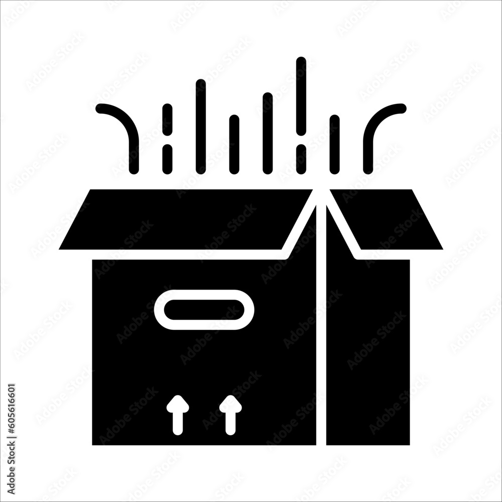 Poster solid vector icon for cardboard which can be used various design projects.