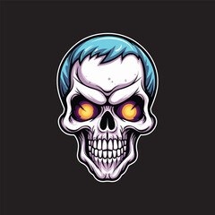 Skull Vector Illustration Skull Logo Design Skull Head