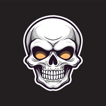 Skull Vector Illustration Skull Logo Design Skull Head